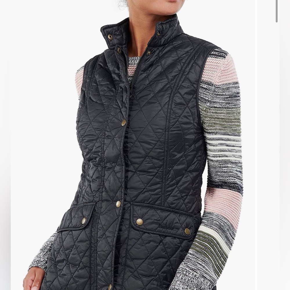 Barbour Black Quilted Vest